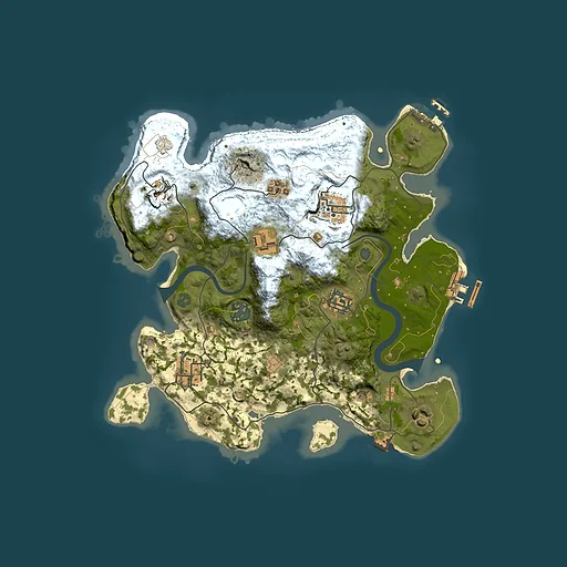 Rust map seed 648818256, 3000x3000m top-down preview