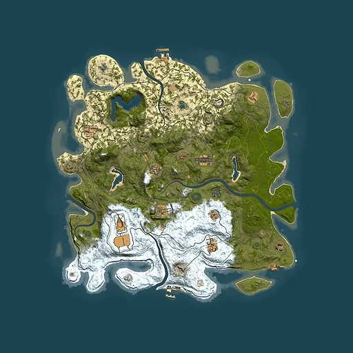 Rust map seed 1860190558, 4500x4500m top-down preview