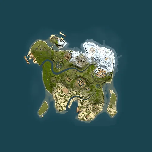 Rust map seed 1194396203, 2500x2500m top-down preview