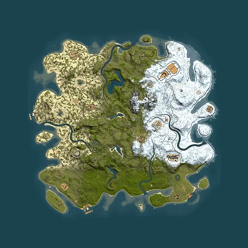 Rust map seed 794083893, 5000x5000m top-down preview