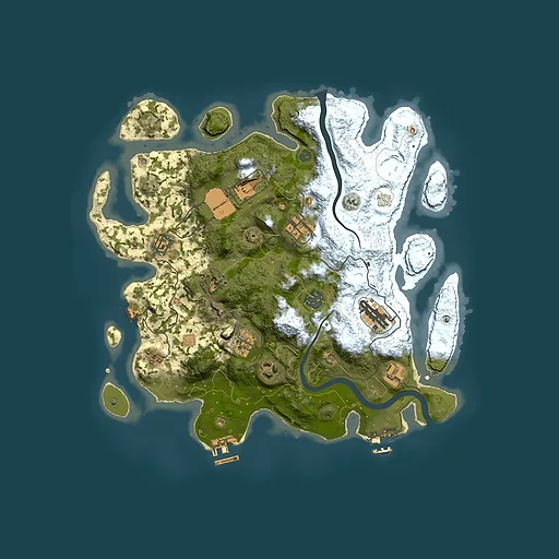 Rust map seed 755085602, 3500x3500m top-down preview