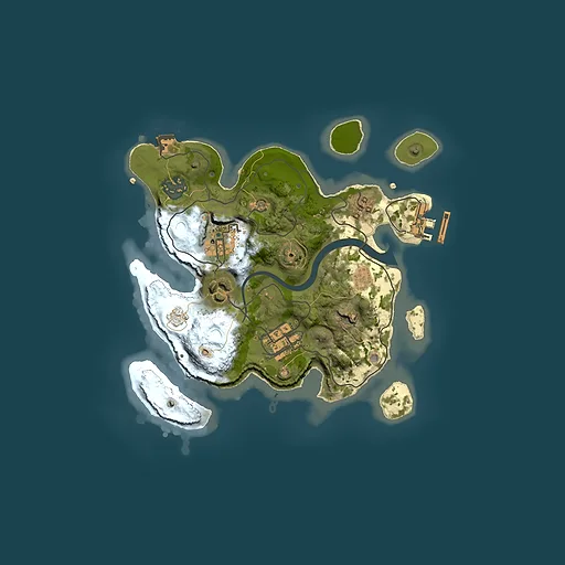 Rust map seed 1590250638, 2500x2500m top-down preview