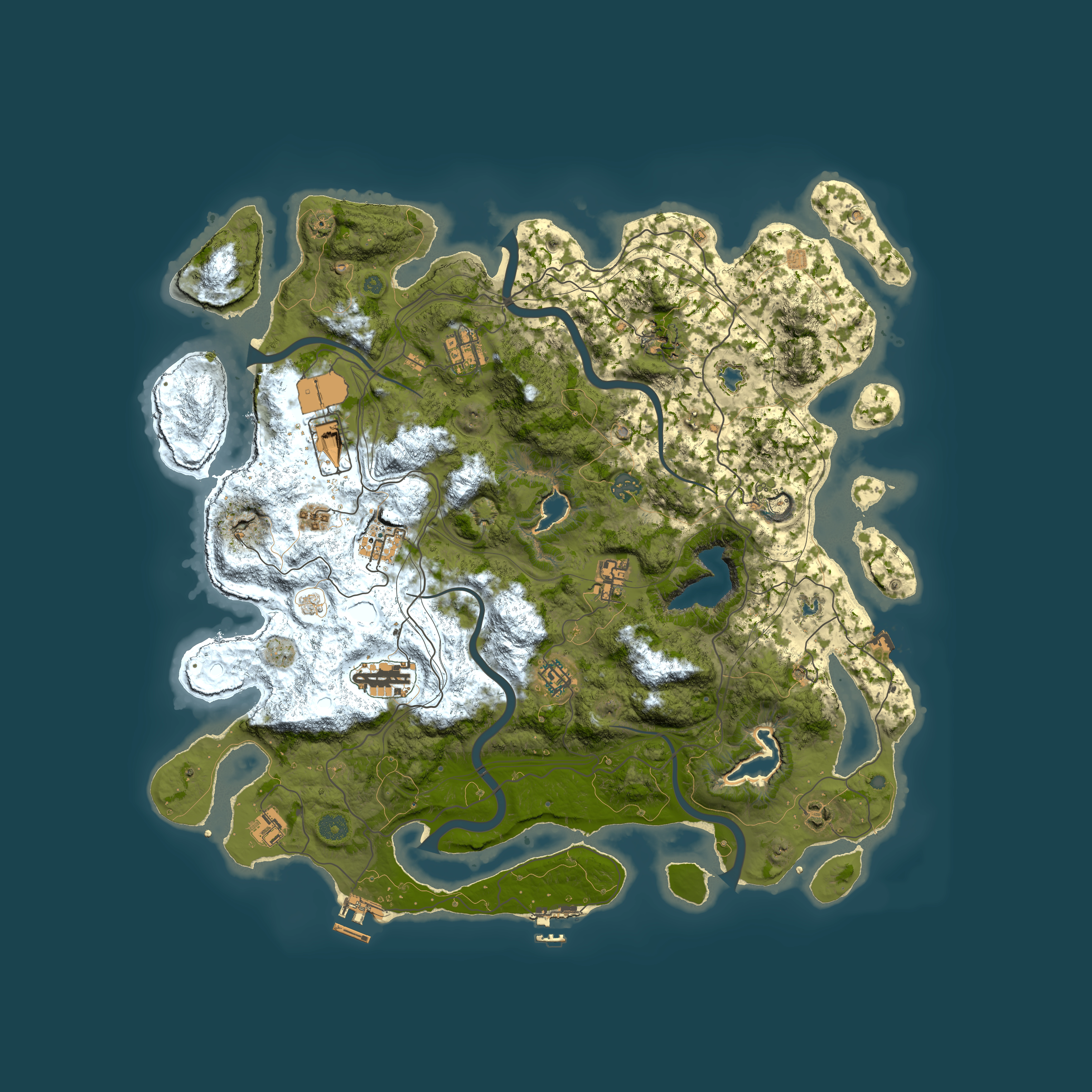 Full top-down render of Rust map seed 1882504714, 4500x4500m