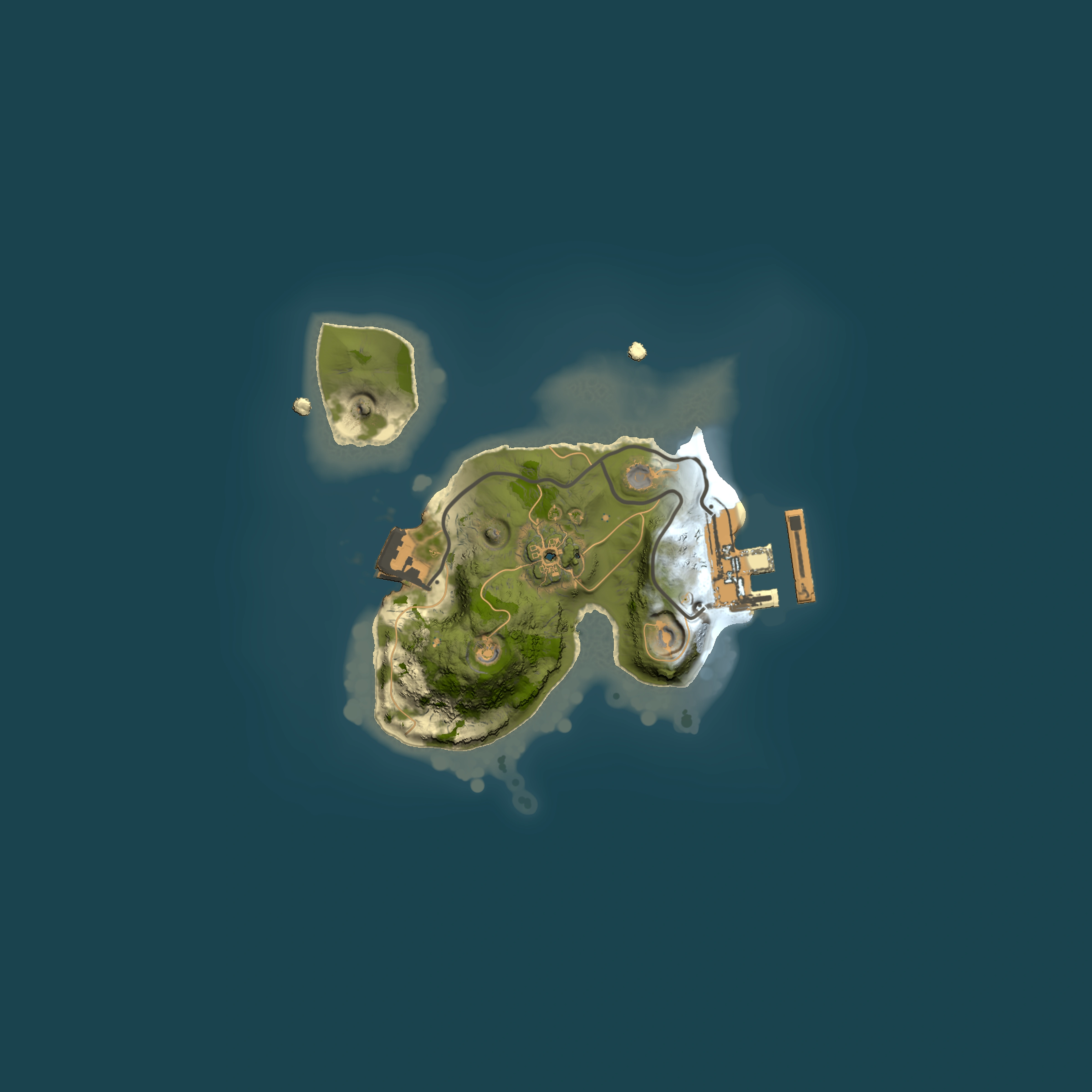 Full top-down render of Rust map seed 533801585, 1500x1500m