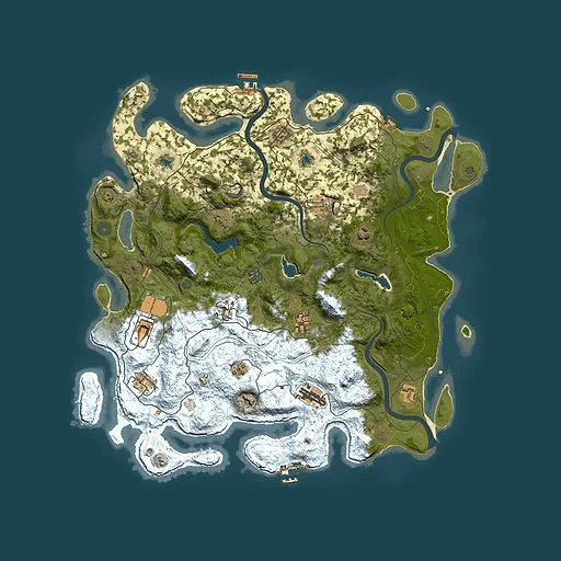 Rust map seed 884164494, 4500x4500m top-down preview