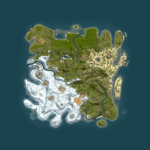 Rust map seed 2013049510, 4000x4000m top-down preview