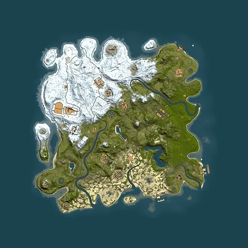 Rust map seed 1371287467, 4500x4500m top-down preview