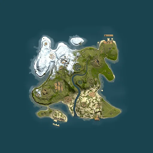 Rust map seed 1582438048, 2500x2500m top-down preview