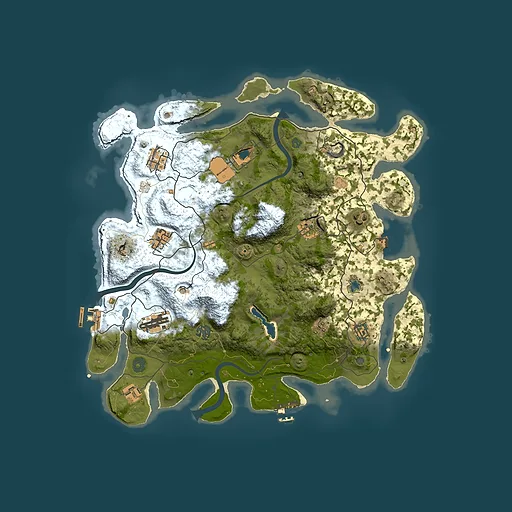 Rust map seed 2146422072, 4000x4000m top-down preview