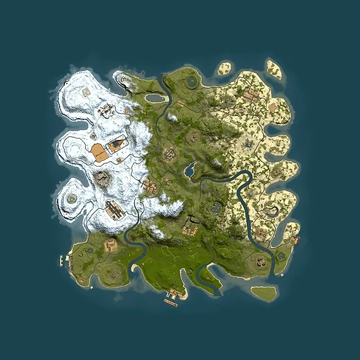 Rust map seed 392372429, 4000x4000m top-down preview