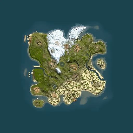 Rust map seed 1681276640, 3000x3000m top-down preview