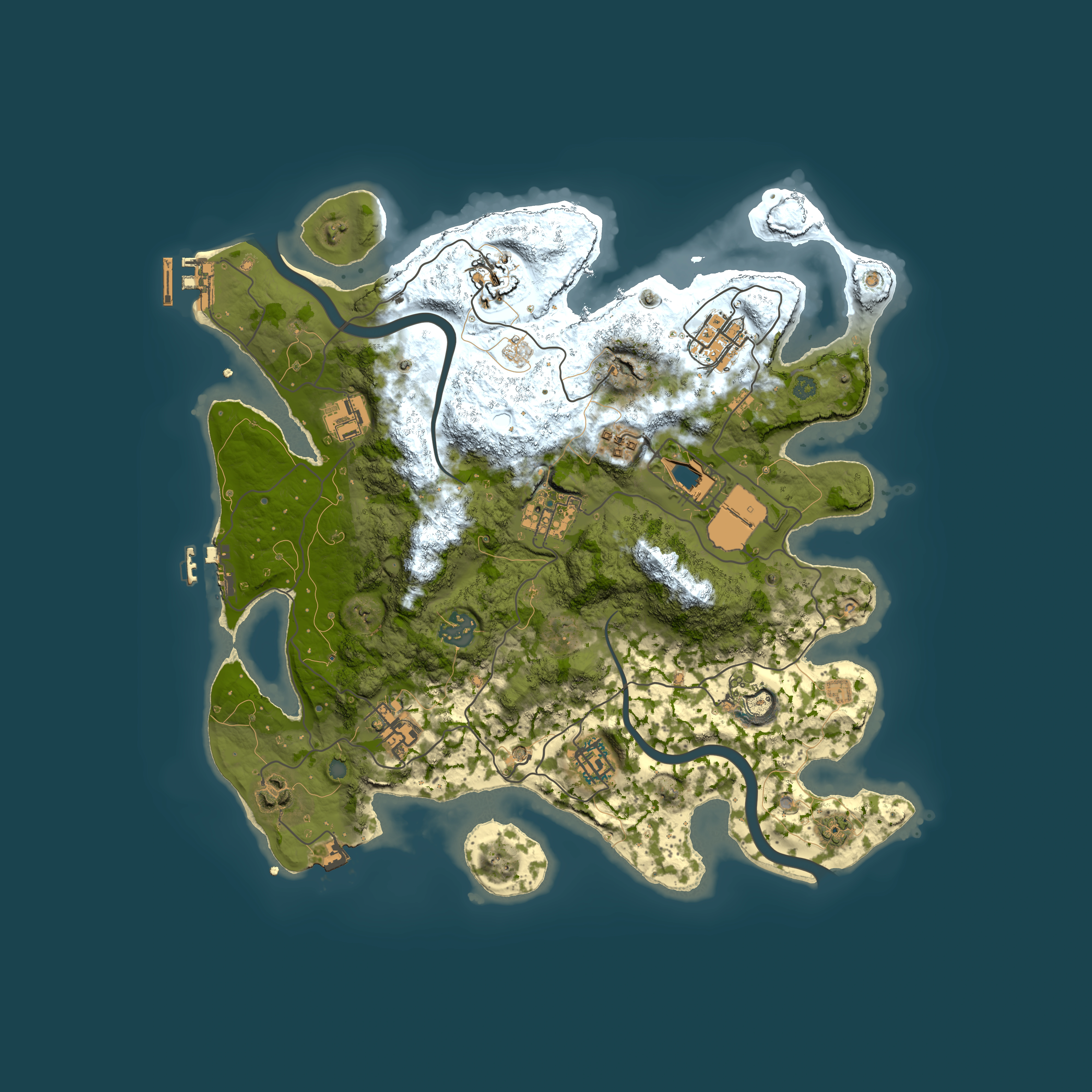 Full top-down render of Rust map seed 894345546, 3500x3500m