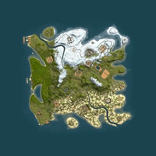 Rust map seed 894345546, 3500x3500m top-down preview