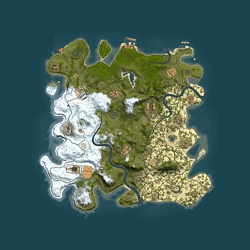 Rust map seed 875836881, 4000x4000m top-down preview