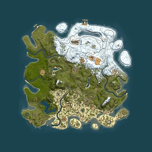 Rust map seed 1591278951, 4500x4500m top-down preview