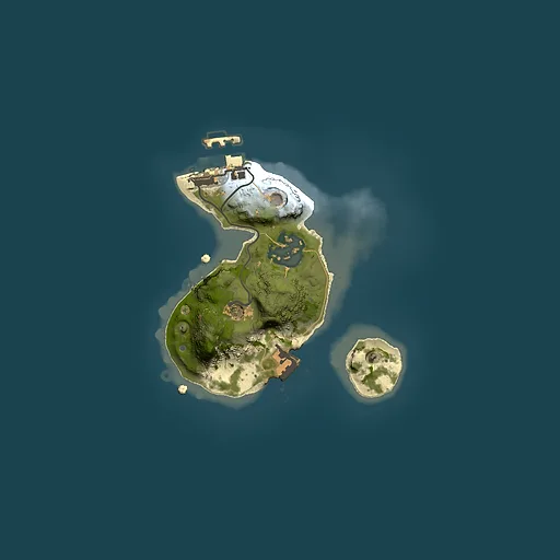 Rust map seed 335285985, 1500x1500m top-down preview