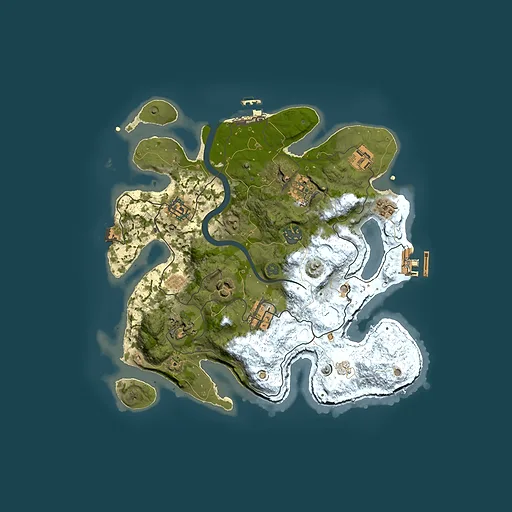 Rust map seed 2125038069, 3000x3000m top-down preview