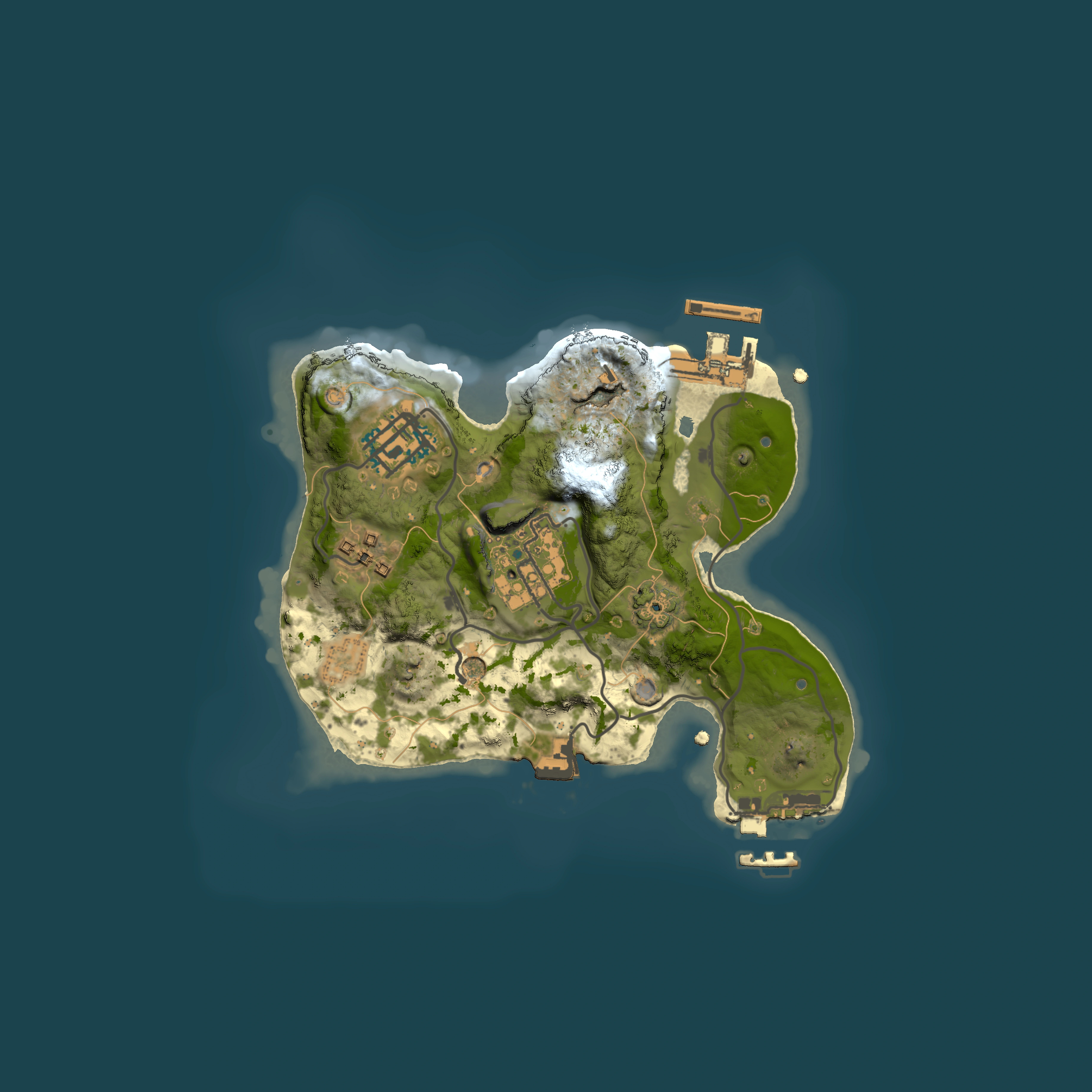 Full top-down render of Rust map seed 213655053, 2000x2000m