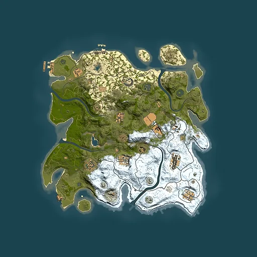 Rust map seed 843839197, 4000x4000m top-down preview