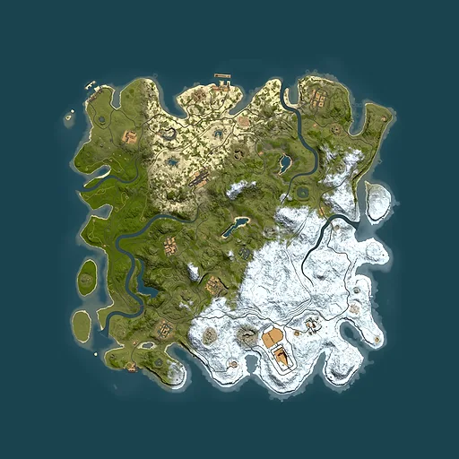 Rust map seed 1764170361, 4500x4500m top-down preview
