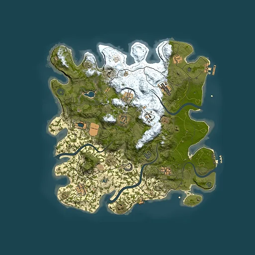 Rust map seed 673364767, 4000x4000m top-down preview