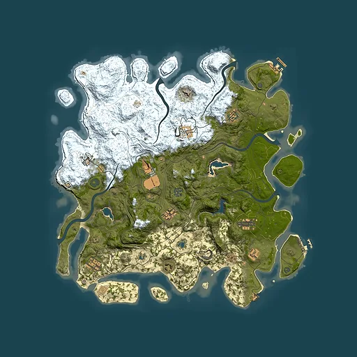 Rust map seed 1193084839, 4500x4500m top-down preview
