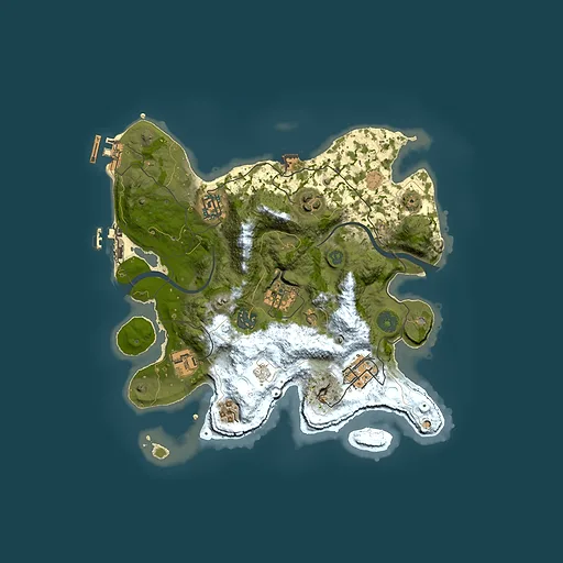 Rust map seed 1280879271, 3000x3000m top-down preview