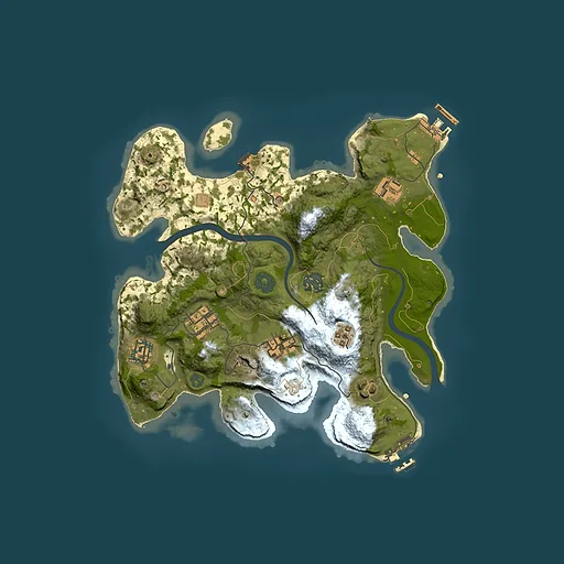 Rust map seed 758373373, 3000x3000m top-down preview