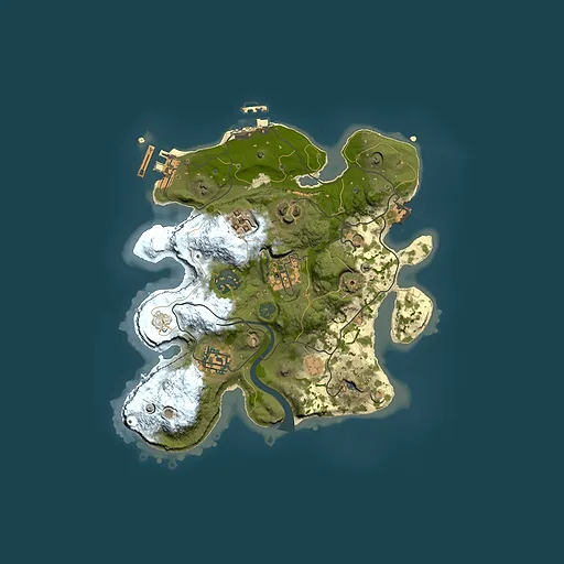 Rust map seed 2147208914, 2500x2500m top-down preview