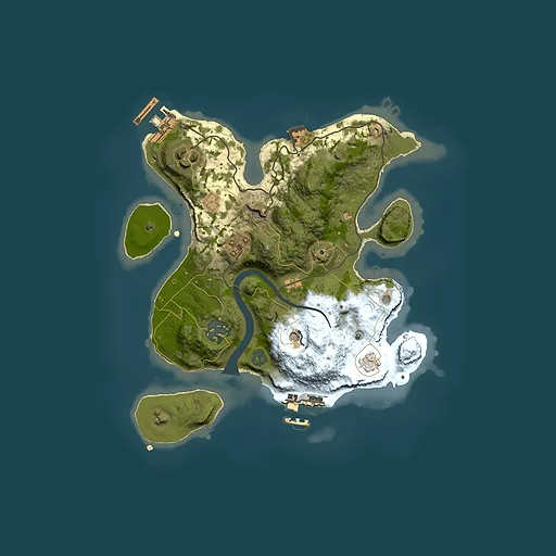 Rust map seed 338855786, 2500x2500m top-down preview