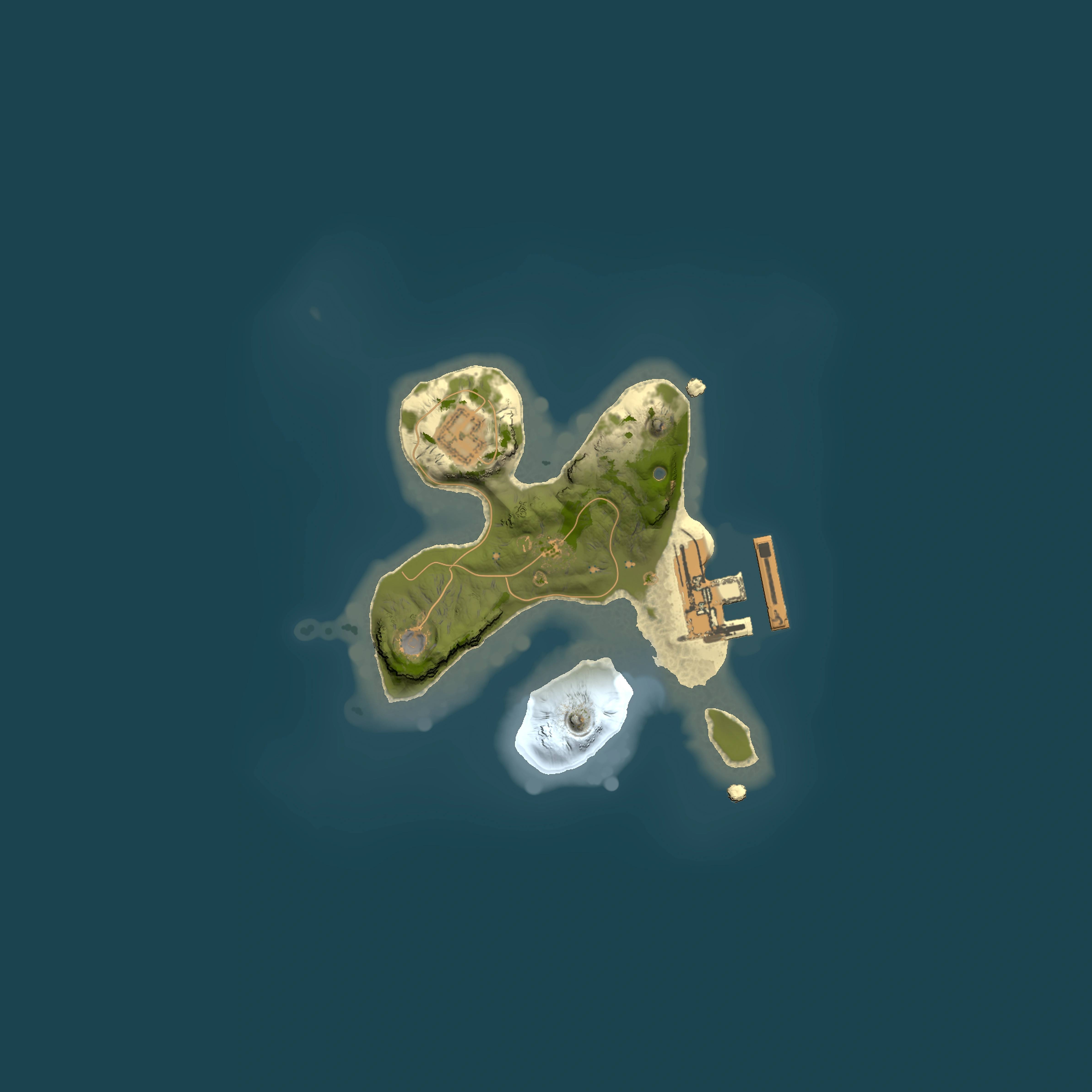 Full top-down render of Rust map seed 2092514861, 1500x1500m