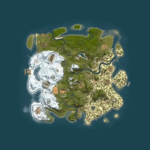 Rust map seed 1340941559, 4000x4000m top-down preview