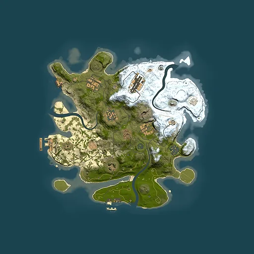Rust map seed 162853873, 3000x3000m top-down preview