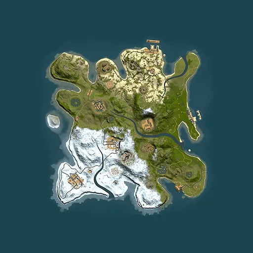 Rust map seed 971109266, 3000x3000m top-down preview