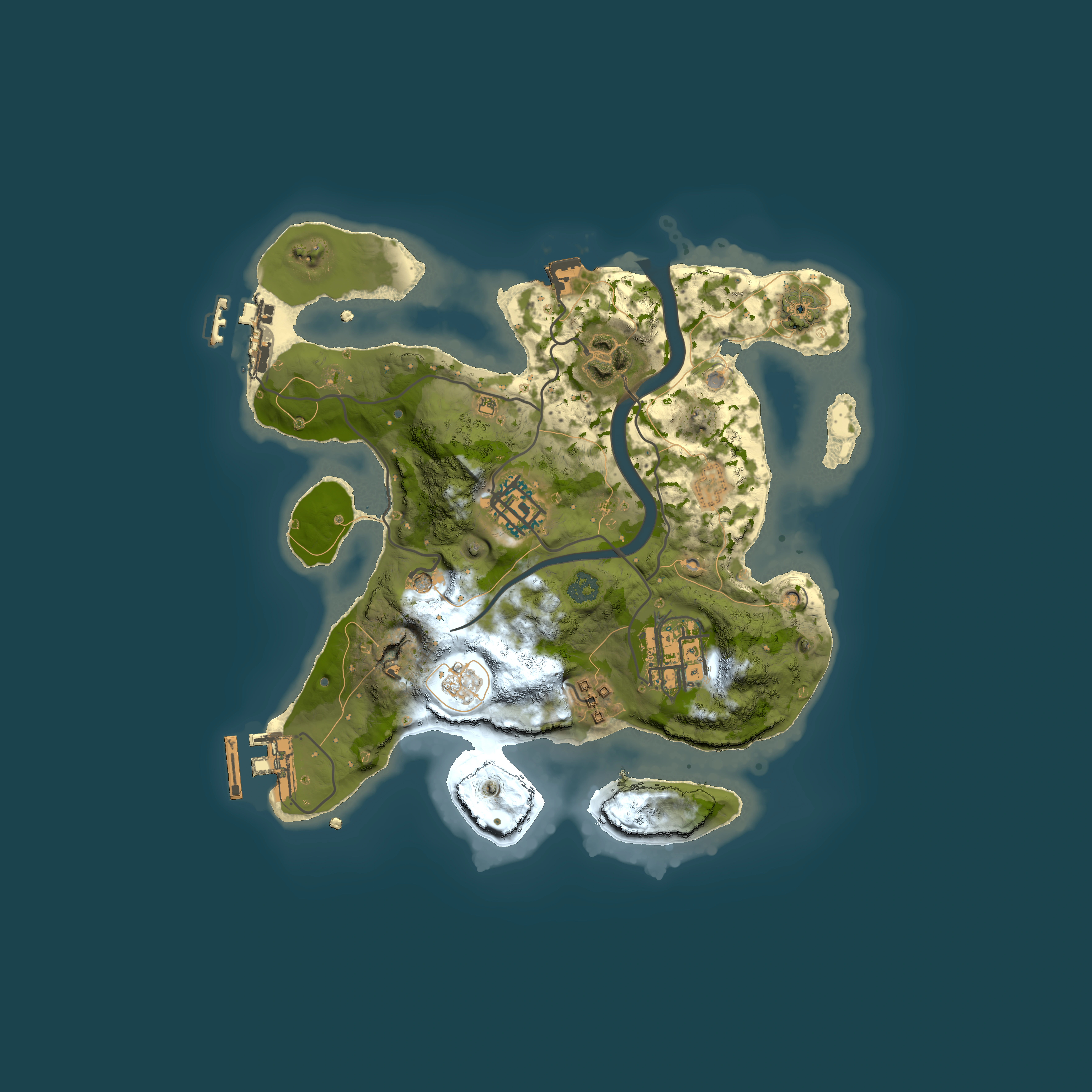 Full top-down render of Rust map seed 1503671324, 2500x2500m