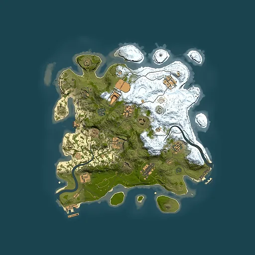 Rust map seed 997617423, 3500x3500m top-down preview
