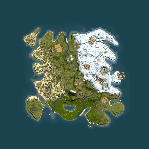 Rust map seed 1047939098, 3500x3500m top-down preview
