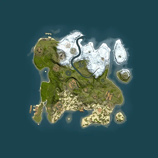 Rust map seed 955249823, 3000x3000m top-down preview