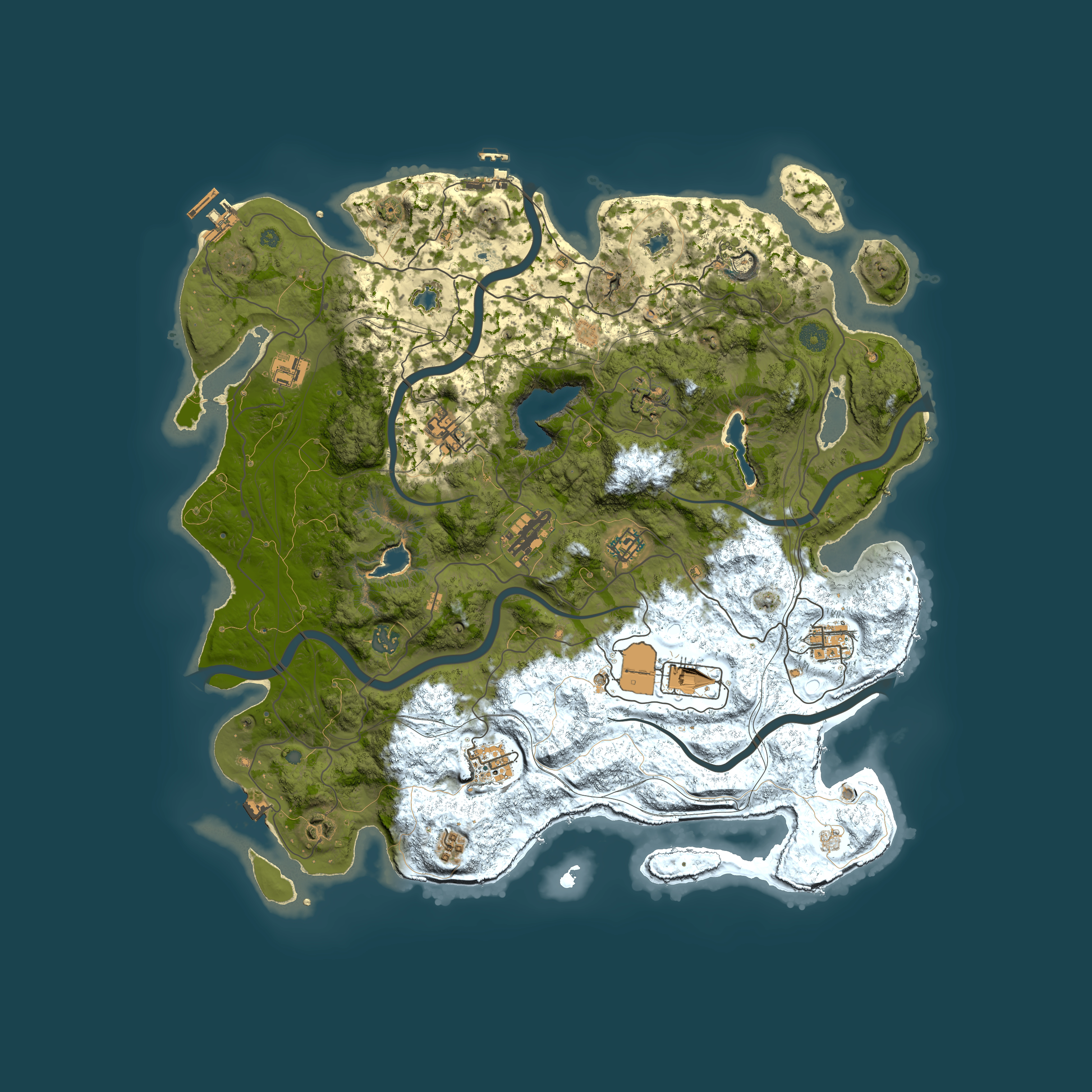 Full top-down render of Rust map seed 1987704762, 4500x4500m