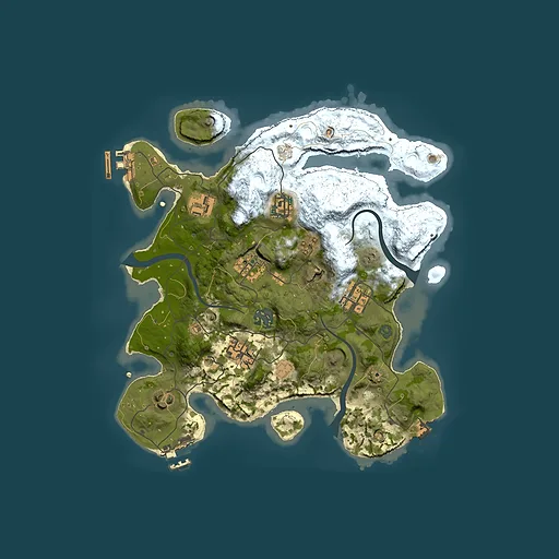 Rust map seed 1609308690, 3000x3000m top-down preview