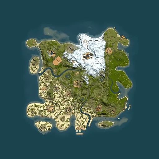 Rust map seed 1811623886, 3500x3500m top-down preview