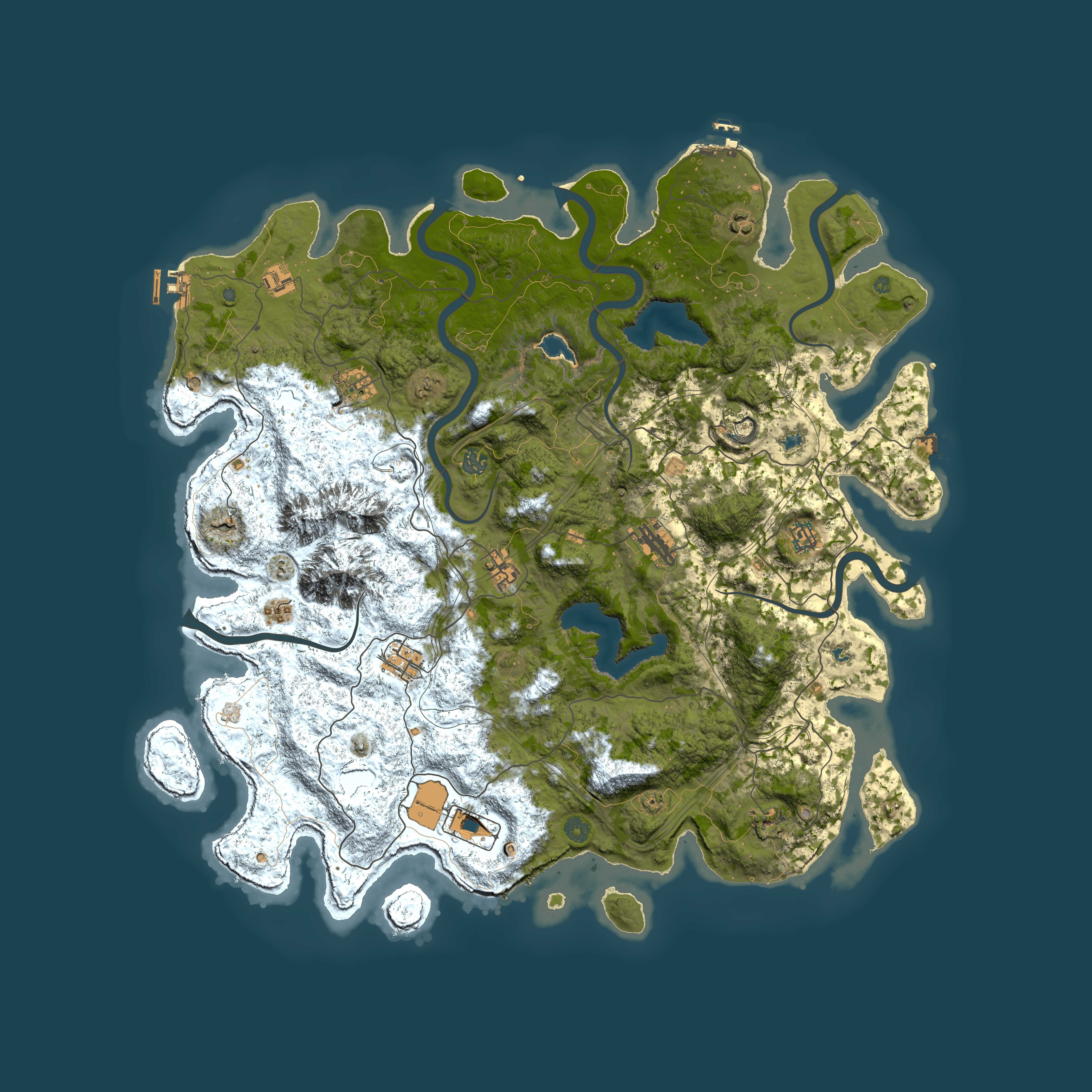 Full top-down render of Rust map seed 1776486934, 5000x5000m