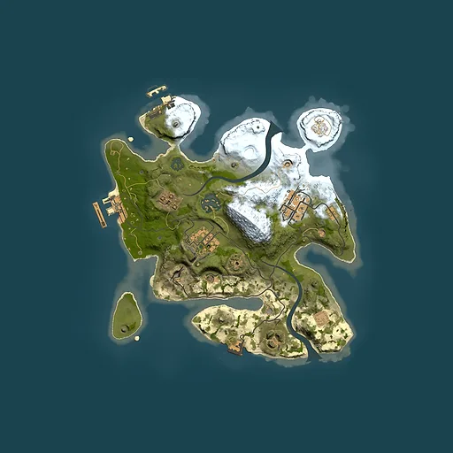 Rust map seed 2087296111, 2500x2500m top-down preview