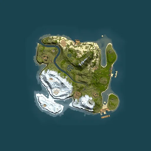 Rust map seed 1853900163, 2500x2500m top-down preview