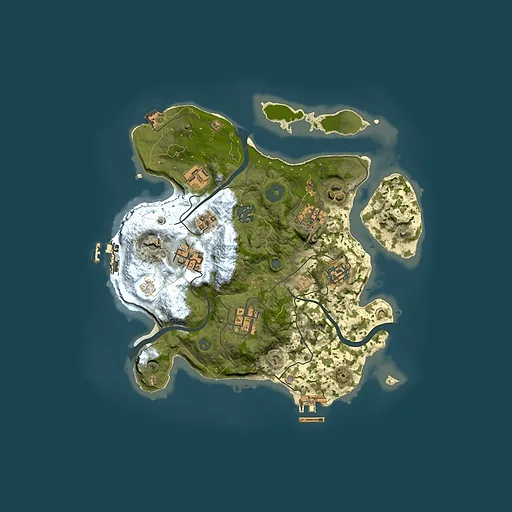Rust map seed 1173005793, 3000x3000m top-down preview