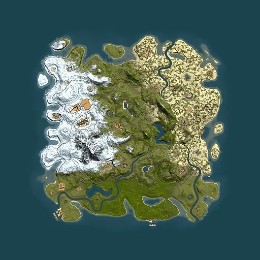 Rust map seed 1595020244, 5000x5000m top-down preview
