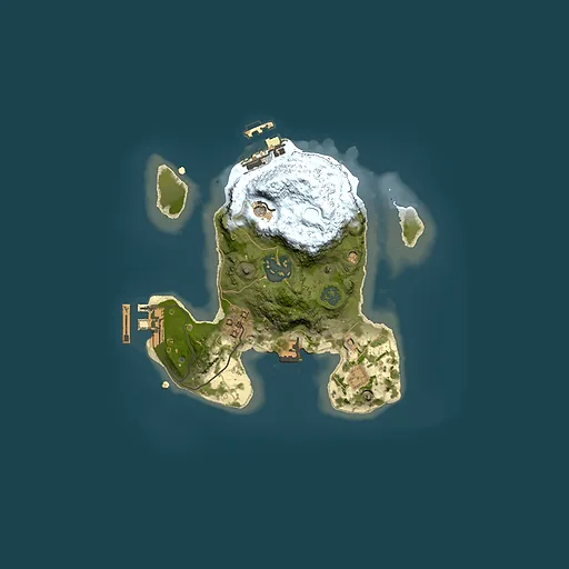 Rust map seed 1734819701, 2000x2000m top-down preview