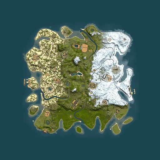 Rust map seed 174906515, 4000x4000m top-down preview