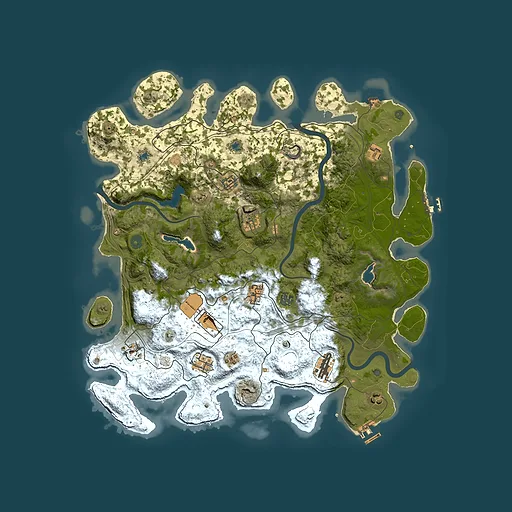 Rust map seed 1284297417, 4500x4500m top-down preview