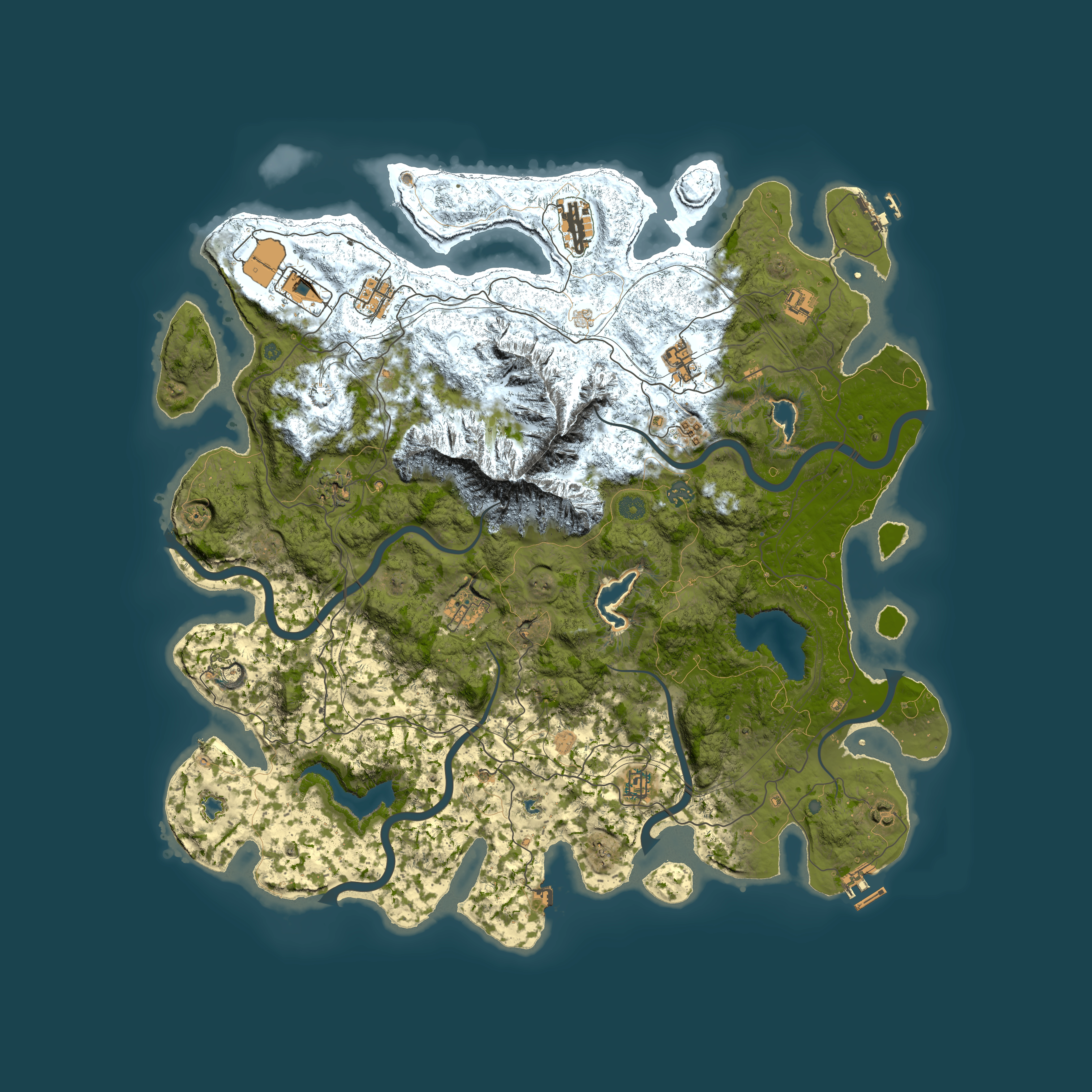 Full top-down render of Rust map seed 798118815, 5000x5000m